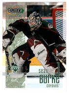 Sean Burke - Phoenix Coyotes (NHL Hockey Card) 2001-02 Upper Deck Playmakers # 77 Mint