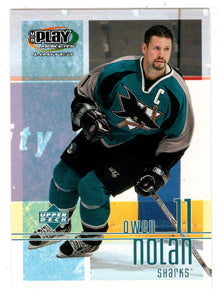 Owen Nolan - San Jose Sharks (NHL Hockey Card) 2001-02 Upper Deck Playmakers # 81 Mint