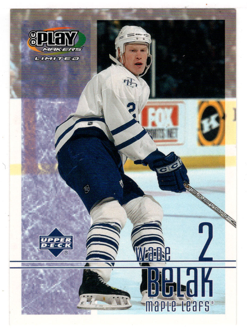 Wade Belak - Toronto Maple Leafs (NHL Hockey Card) 2001-02 Upper Deck Playmakers # 91 Mint