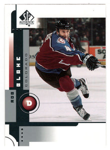 Rob Blake - Colorado Avalanche (NHL Hockey Card) 2001-02 Upper Deck SP Authentic # 19 Mint