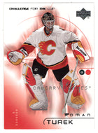 Roman Turek - Calgary Flames (NHL Hockey Card) 2001-02 Upper Deck Challenge for the Cup # 10 Mint
