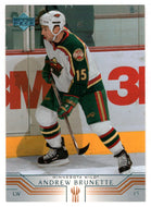 Andrew Brunette - Minnesota Wild (NHL Hockey Card) 2001-02 Upper Deck # 317 Mint