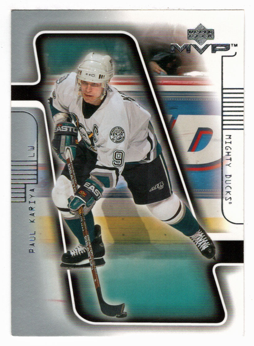 Paul Kariya - Anaheim Ducks (NHL Hockey Card) 2001-02 Upper Deck MVP # 2 Mint