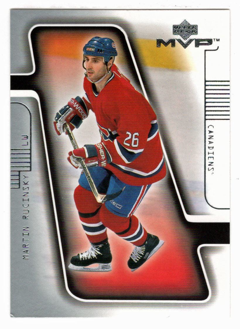 Martin Rucinsky - Montreal Canadiens (NHL Hockey Card) 2001-02 Upper Deck MVP # 102 Mint