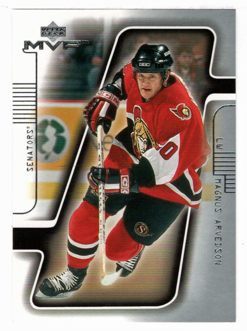 Magnus Arvedson - Ottawa Senators (NHL Hockey Card) 2001-02 Upper Deck MVP # 135 Mint