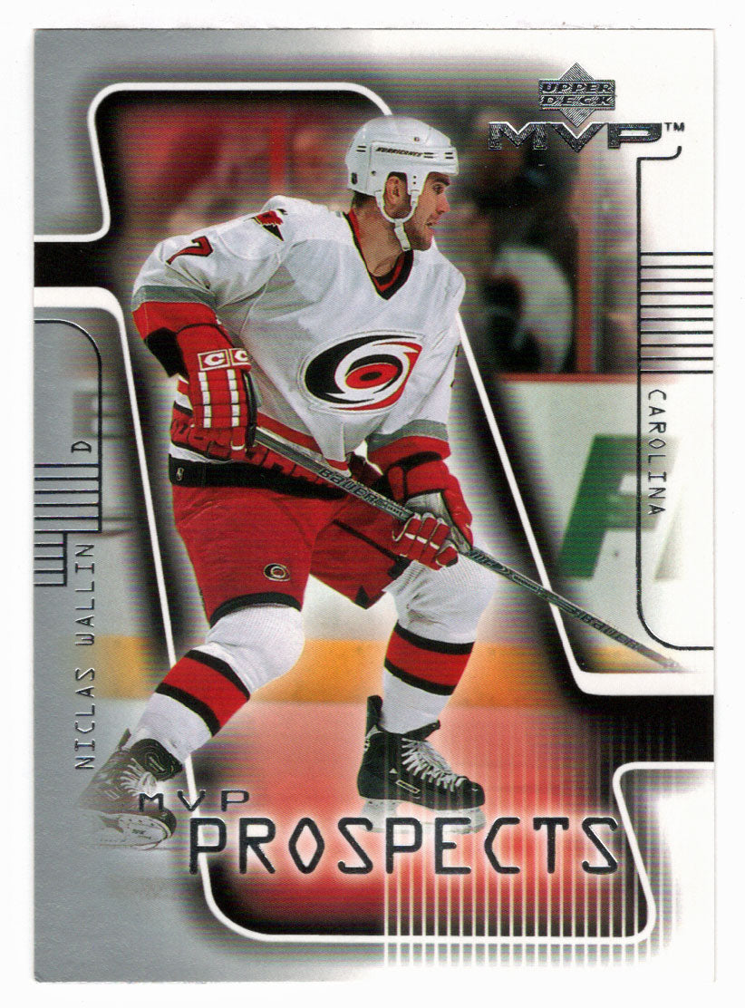 Niclas Wallin - Carolina Hurricanes - MVP Prospects (NHL Hockey Card) 2001-02 Upper Deck MVP # 192 Mint