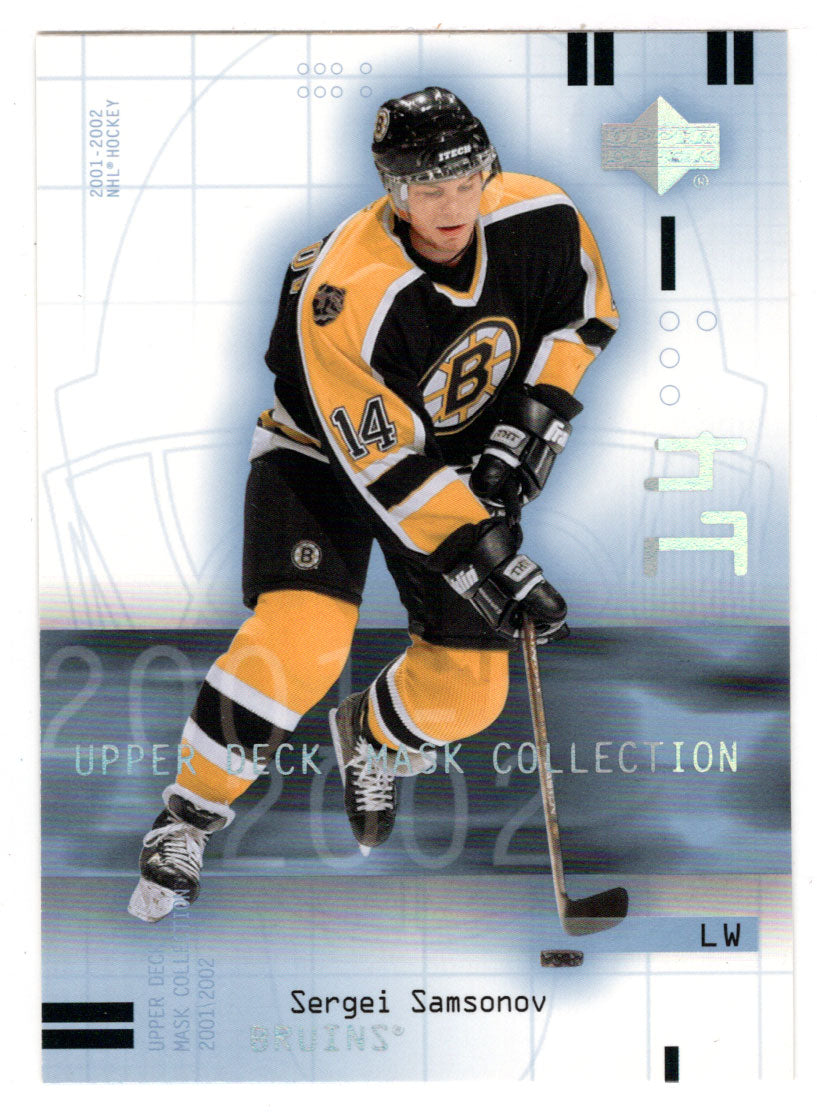 Sergei Samsonov - Boston Bruins (NHL Hockey Card) 2001-02 Upper Deck Mask Collection # 7 Mint