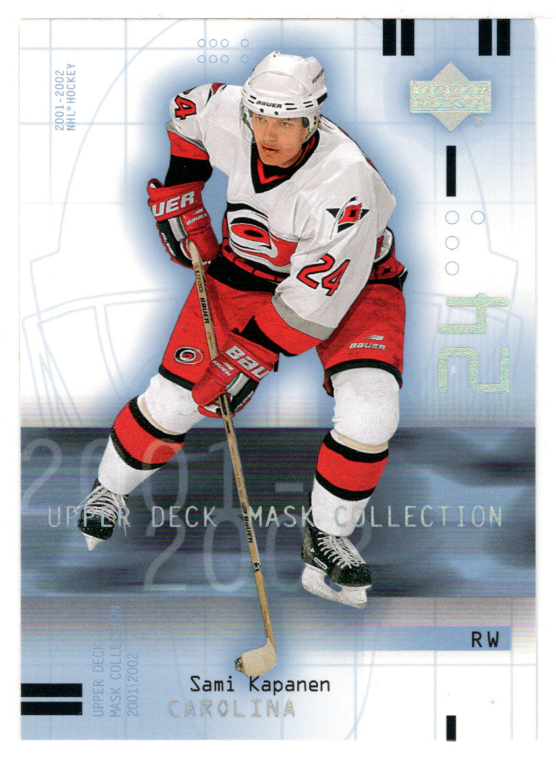 Sami Kapanen - Carolina Hurricanes (NHL Hockey Card) 2001-02 Upper Deck Mask Collection # 15 Mint