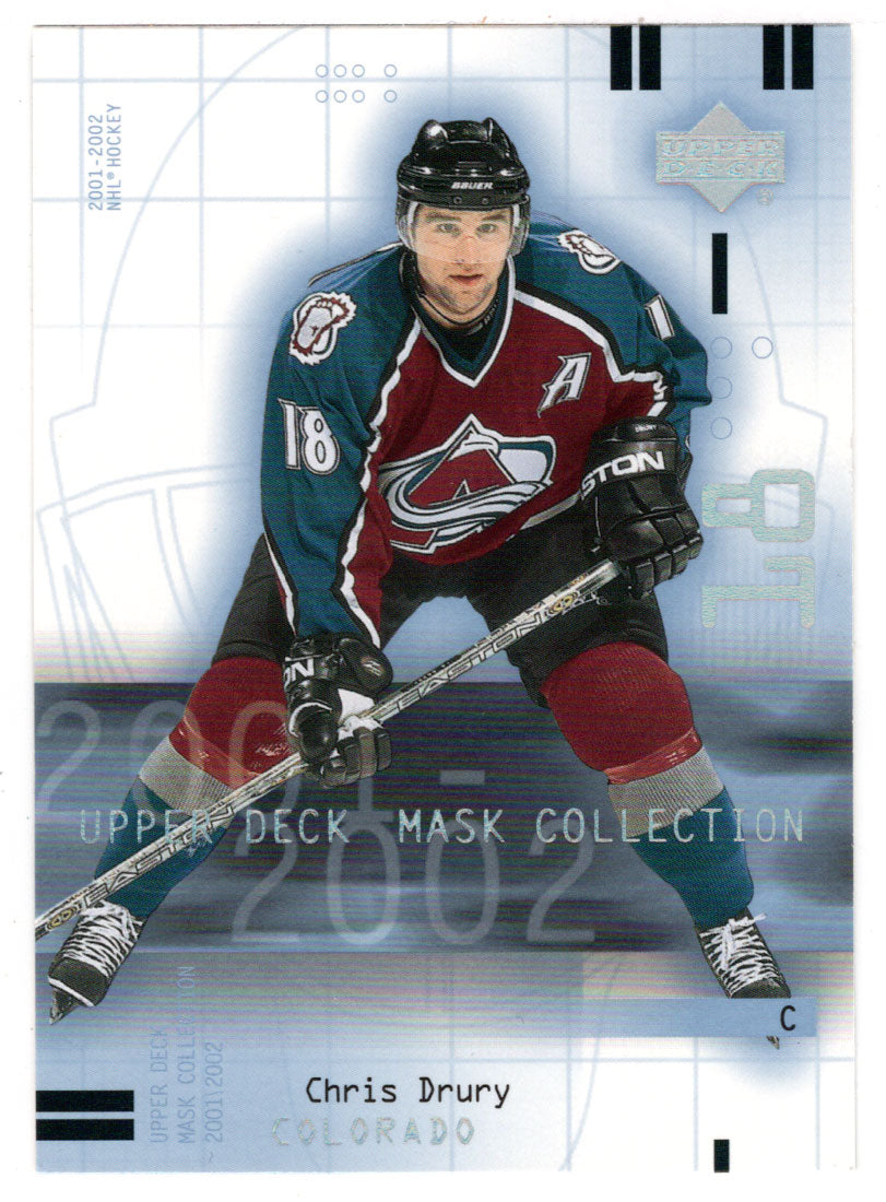 Chris Drury - Colorado Avalanche (NHL Hockey Card) 2001-02 Upper Deck Mask Collection # 20 Mint