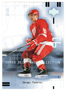 Sergei Fedorov - Detroit Red Wings (NHL Hockey Card) 2001-02 Upper Deck Mask Collection # 35 Mint
