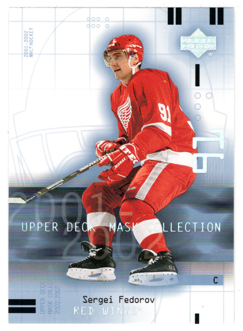 Sergei Fedorov - Detroit Red Wings (NHL Hockey Card) 2001-02 Upper Deck Mask Collection # 35 Mint