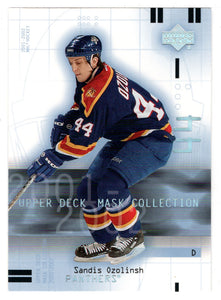 Sandis Ozolinsh - Florida Panthers (NHL Hockey Card) 2001-02 Upper Deck Mask Collection # 41 Mint