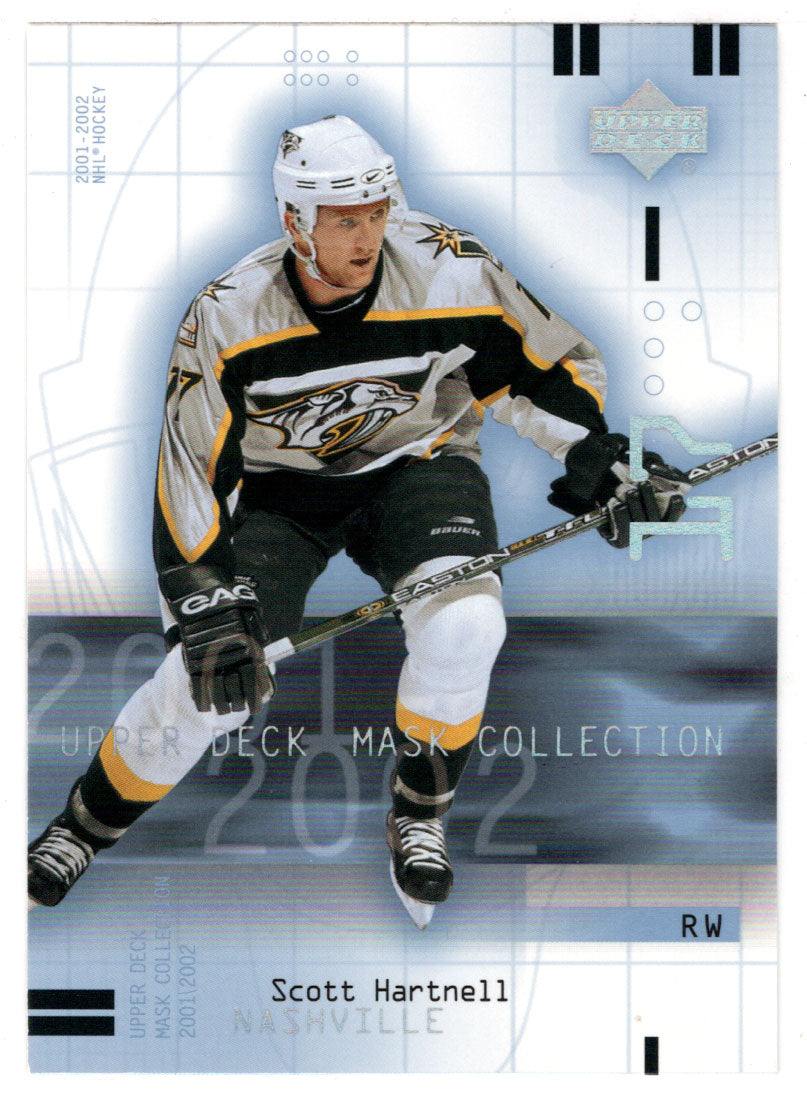 Scott Hartnell - Nashville Predators (NHL Hockey Card) 2001-02 Upper Deck Mask Collection # 54 Mint