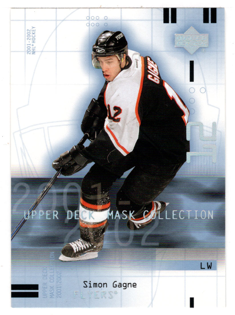 Simon Gagne - Philadelphia Flyers (NHL Hockey Card) 2001-02 Upper Deck Mask Collection # 70 Mint