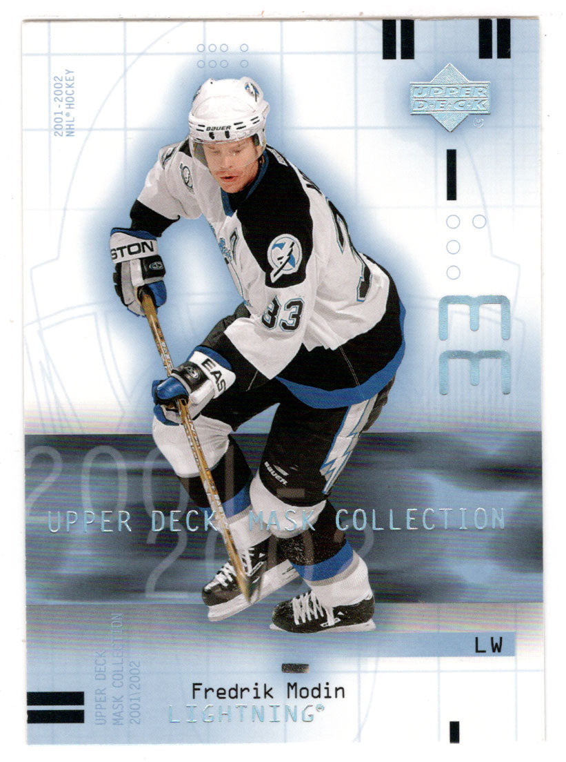 Fredrik Modin - Tampa Bay Lightning (NHL Hockey Card) 2001-02 Upper Deck Mask Collection # 87 Mint
