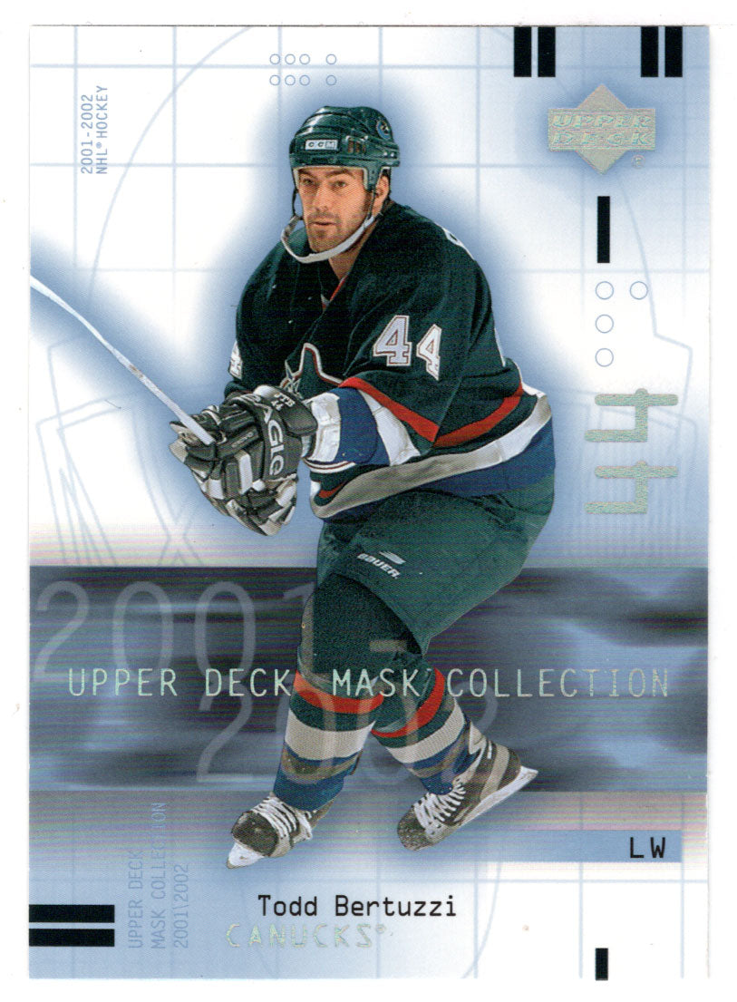 Todd Bertuzzi - Vancouver Canucks (NHL Hockey Card) 2001-02 Upper Deck Mask Collection # 94 Mint