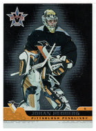 Johan Hedberg - Pittsburgh Penguins (NHL Hockey Card) 2001-02 Pacific Vanguard # 79 Mint