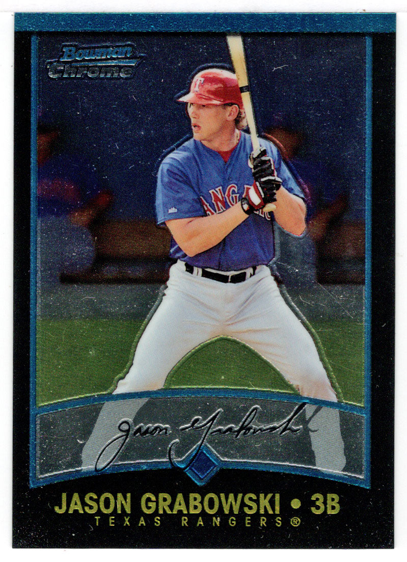 Jason Grabowski - Texas Rangers (MLB Baseball Card) 2001 Bowman Chrome # 233 Mint