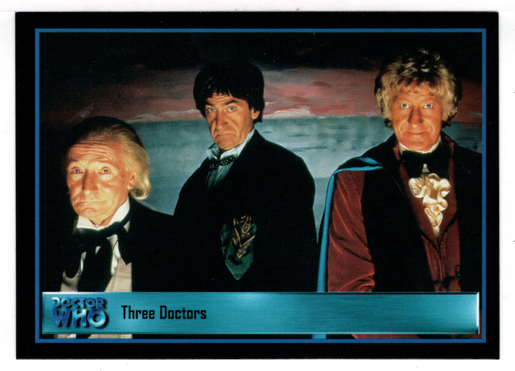 The Three Doctors (Trading Card) Doctor Who - The Definitive Collection - Series Two - 2001 Strictly Ink # 15 - Mint