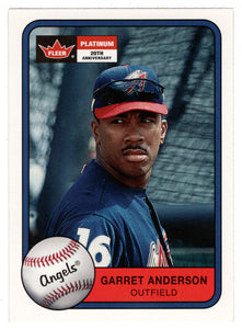 Garret Anderson - Anaheim Angels (MLB Baseball Card) 2001 Fleer Platinum # 25 Mint