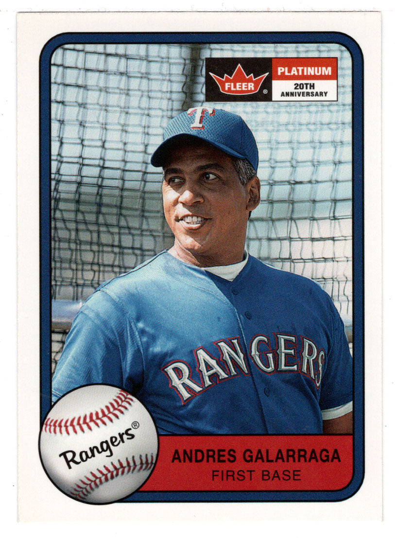 Andres Galarraga - Texas Rangers (MLB Baseball Card) 2001 Fleer Platinum # 64 Mint