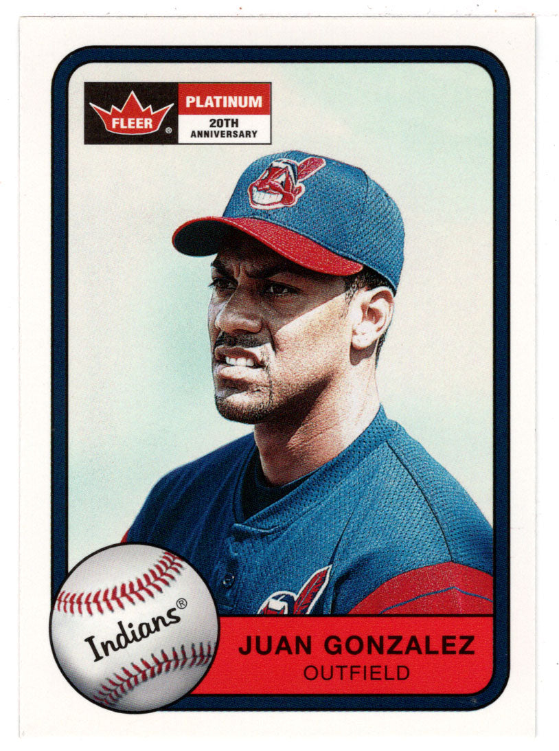 Juan Gonzalez - Cleveland Indians (MLB Baseball Card) 2001 Fleer Platinum # 100 Mint