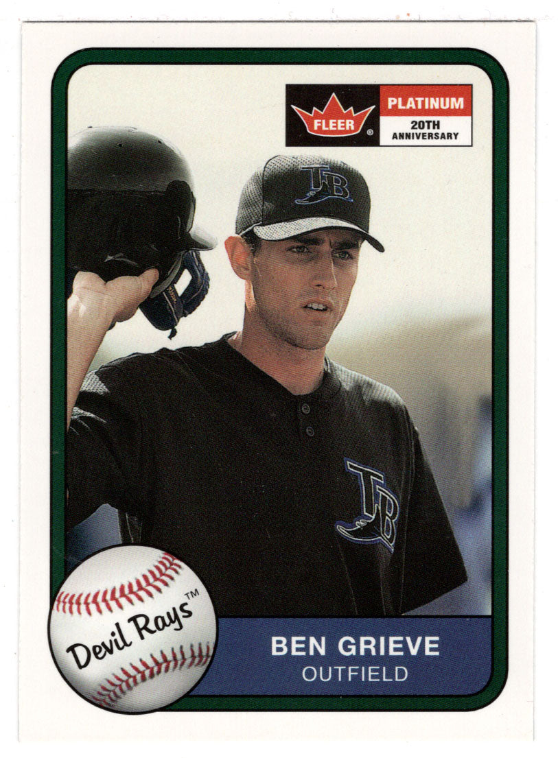 Ben Grieve - Tampa Bay Devil Rays (MLB Baseball Card) 2001 Fleer Platinum # 120 Mint