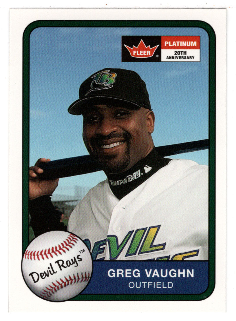 Greg Vaughn - Tampa Bay Devil Rays (MLB Baseball Card) 2001 Fleer Platinum # 162 Mint