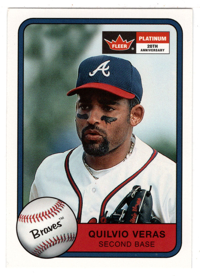 Quilvio Veras - Atlanta Braves (MLB Baseball Card) 2001 Fleer Platinum # 170 Mint