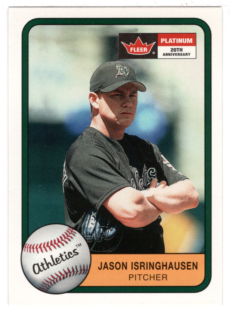 Jason Isringhausen - Oakland Athletics (MLB Baseball Card) 2001 Fleer Platinum # 220 Mint