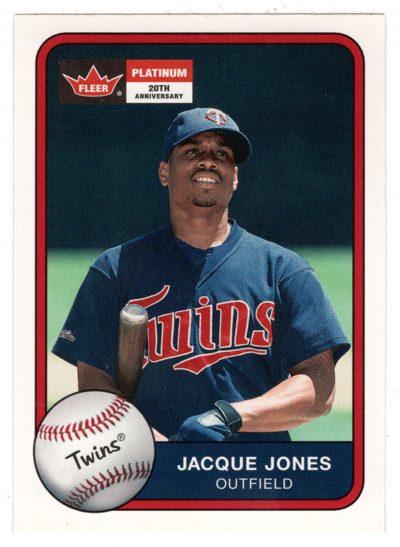 Jacque Jones - Minnesota Twins (MLB Baseball Card) 2001 Fleer Platinum # 228 Mint