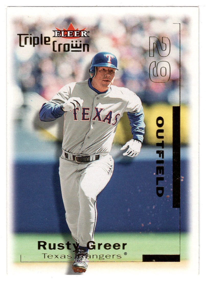 Rusty Greer - Texas Rangers (MLB Baseball Card) 2001 Fleer Triple Crown # 55 Mint