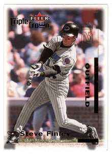 Steve Finley - Arizona Diamondbacks (MLB Baseball Card) 2001 Fleer Triple Crown # 86 Mint