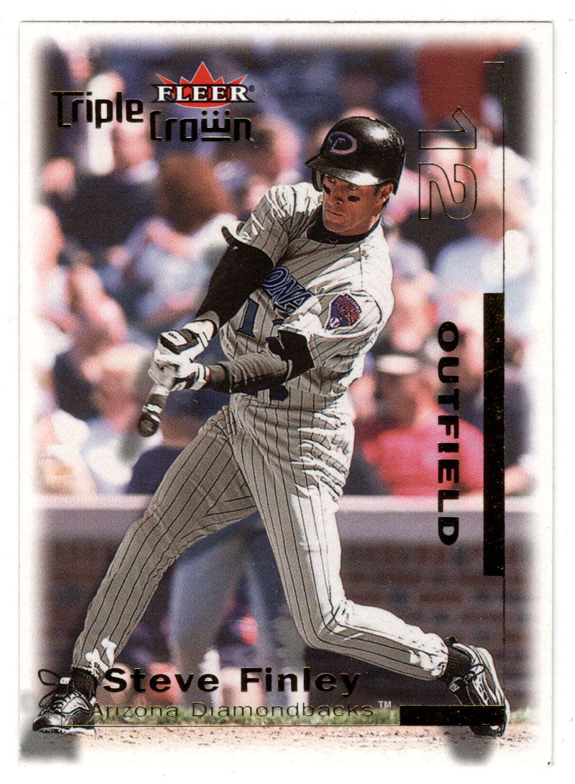 Steve Finley - Arizona Diamondbacks (MLB Baseball Card) 2001 Fleer Triple Crown # 86 Mint