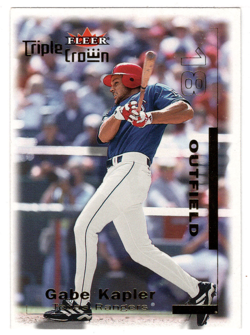 Gabe Kapler - Texas Rangers (MLB Baseball Card) 2001 Fleer Triple Crown # 92 Mint