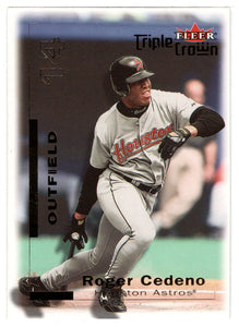 Roger Cedeno - Houston Astros (MLB Baseball Card) 2001 Fleer Triple Crown # 135 Mint