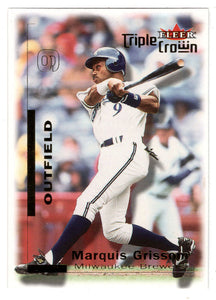 Marquis Grissom - Milwaukee Brewers (MLB Baseball Card) 2001 Fleer Triple Crown # 157 Mint