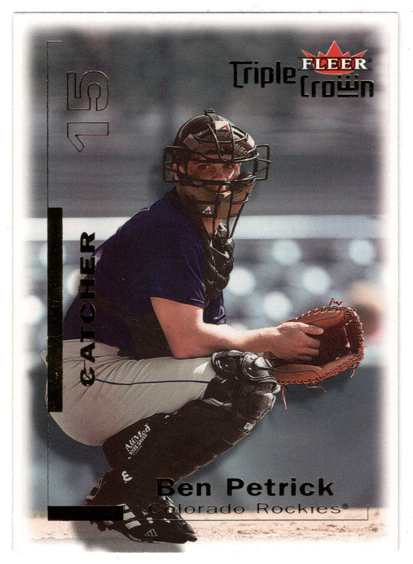 Ben Petrick - Colorado Rockies (MLB Baseball Card) 2001 Fleer Triple Crown # 192 Mint