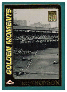 Bobby Thomson - New York Giants - Golden Moments (MLB Baseball Card) 2001 Topps # 379 Mint