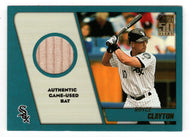 Royce Clayton - Chicago White Sox - Game Used Bat (MLB Baseball Card) 2001 Topps Traded Relics # TTR-RC1 Mint