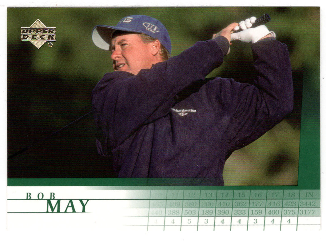 Bob May RC (PGA Golf Card) 2001 Upper Deck Golf # 30 Mint