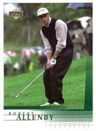 Robert Allenby RC (PGA Golf Card) 2001 Upper Deck Golf # 37 Mint