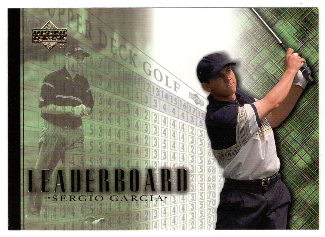 Sergio Garcia - Leader Board (PGA Golf Card) 2001 Upper Deck Golf # 99 Mint