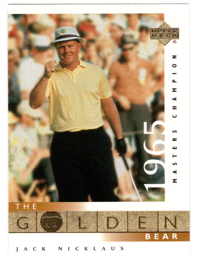 Jack Nicklaus - 1965 Masters (PGA Golf Card) 2001 Upper Deck Golf # 109 Mint