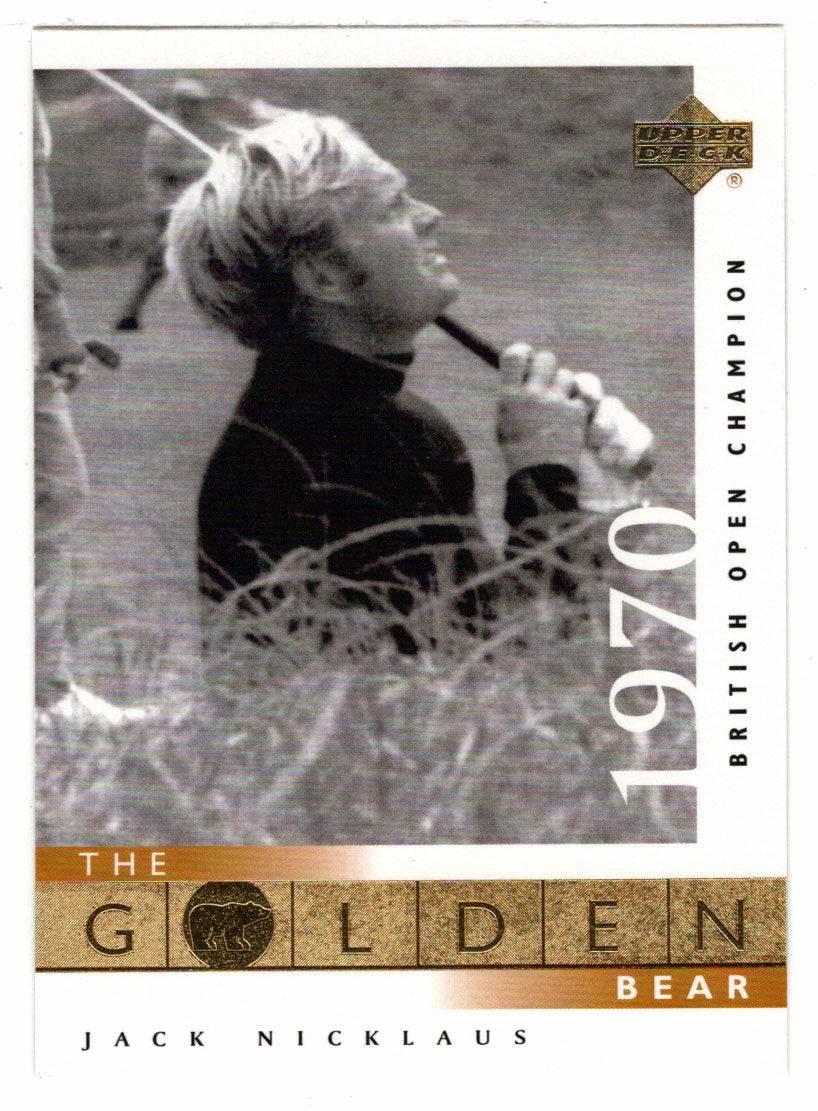 Jack Nicklaus - 1970 British Open (PGA Golf Card) 2001 Upper Deck Golf # 113 Mint