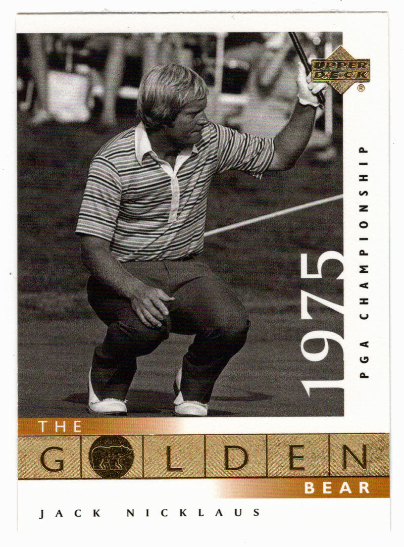 Jack Nicklaus - 1975 PGA Championship (PGA Golf Card) 2001 Upper Deck Golf # 119 Mint