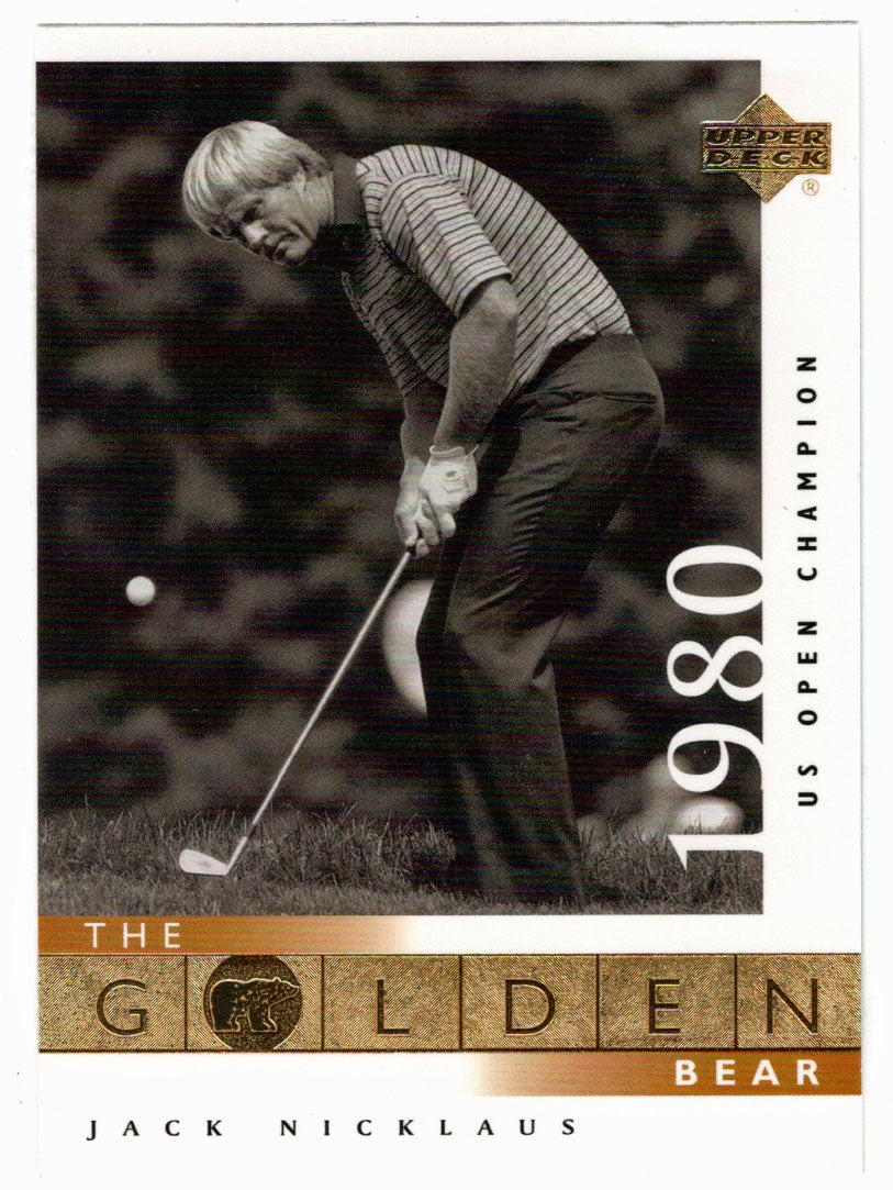 Jack Nicklaus - 1980 US Open (PGA Golf Card) 2001 Upper Deck Golf # 121 Mint