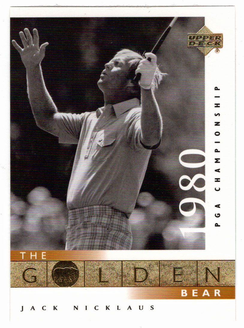 Jack Nicklaus - 1980 PGA Championship (PGA Golf Card) 2001 Upper Deck Golf # 122 Mint
