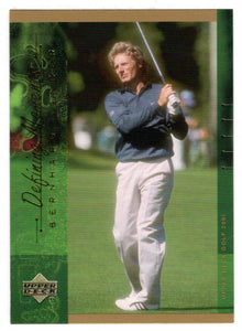 Bernhard Langer - Defining Moments (PGA Golf Card) 2001 Upper Deck Golf # 135 Mint