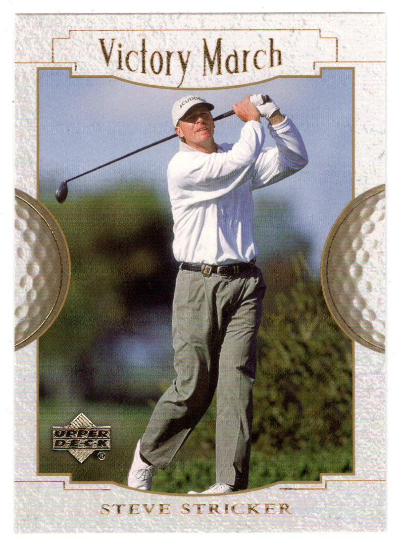 Steve Stricker - Victory March (PGA Golf Card) 2001 Upper Deck Golf # 142 Mint